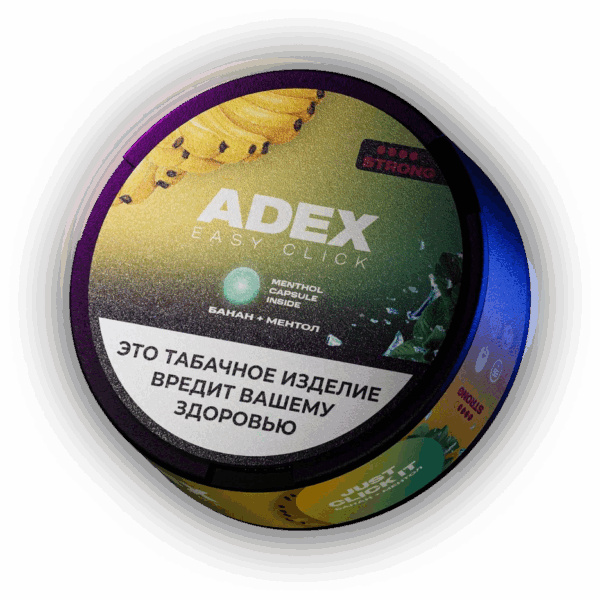 ADEX - ЧЗ (акциз) - 9gr - Click Strong - Banana Menthol