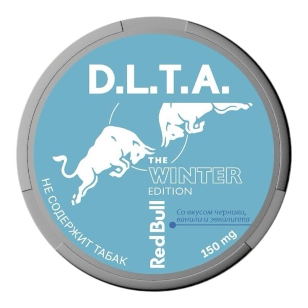 D.L.T.A. - ENERGY - 150mg - RED BULL - Черника, Ваниль и Эвкалипт