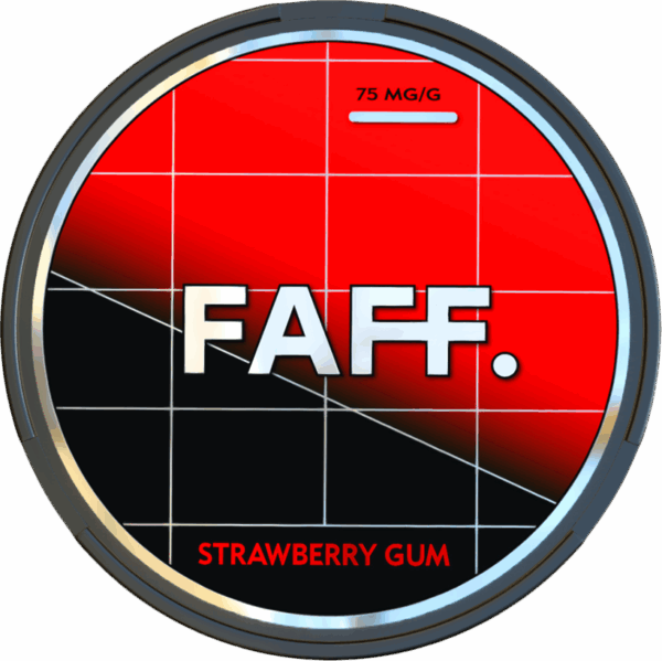 FAFF. - CL - 75mg - STRAWBERRY GUM - Клубничная Жвачка