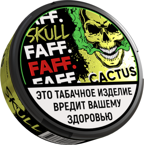 FAFF. SKULL - ЧЗ (акциз) - 15gr - CACTUS - Яблоко, Киви, Кактус