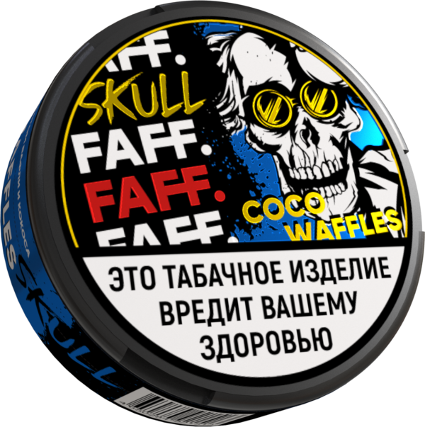 FAFF. SKULL - ЧЗ (акциз) - 15gr - COCO WAFFLES - Вафли с Кокосом