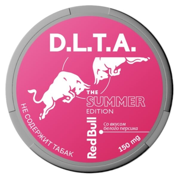 ⚡NEW - D.L.T.A. - ENERGY - 150mg - RED BULL - Белый Персик