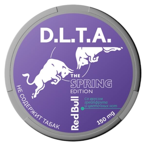 ⚡NEW - D.L.T.A. - ENERGY - 150mg - RED BULL - Грейпфрут и Цветочные Ноты