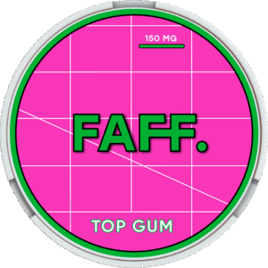 FAFF. - CL - 150mg - TOP GUM - Киви с Клубникой