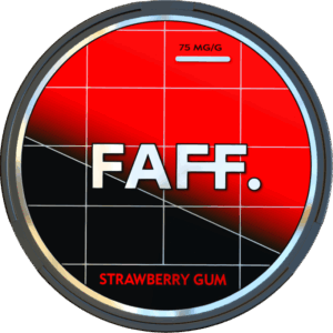 FAFF. - CL - 75mg - STRAWBERRY GUM - Клубничная Жвачка