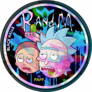 FAFF. - RandM - 150mg - BLACK HALLS - Леденцы Чёрный Холлc Экстра Ментол